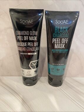 Soo'AE Diamond Glow & Black Charcoal Peel-Off Mask Duo -